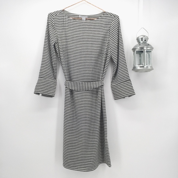 H&M Dresses & Skirts - 🤩 3/$30! H&M Mini Houndstooth Belted Shift Dress